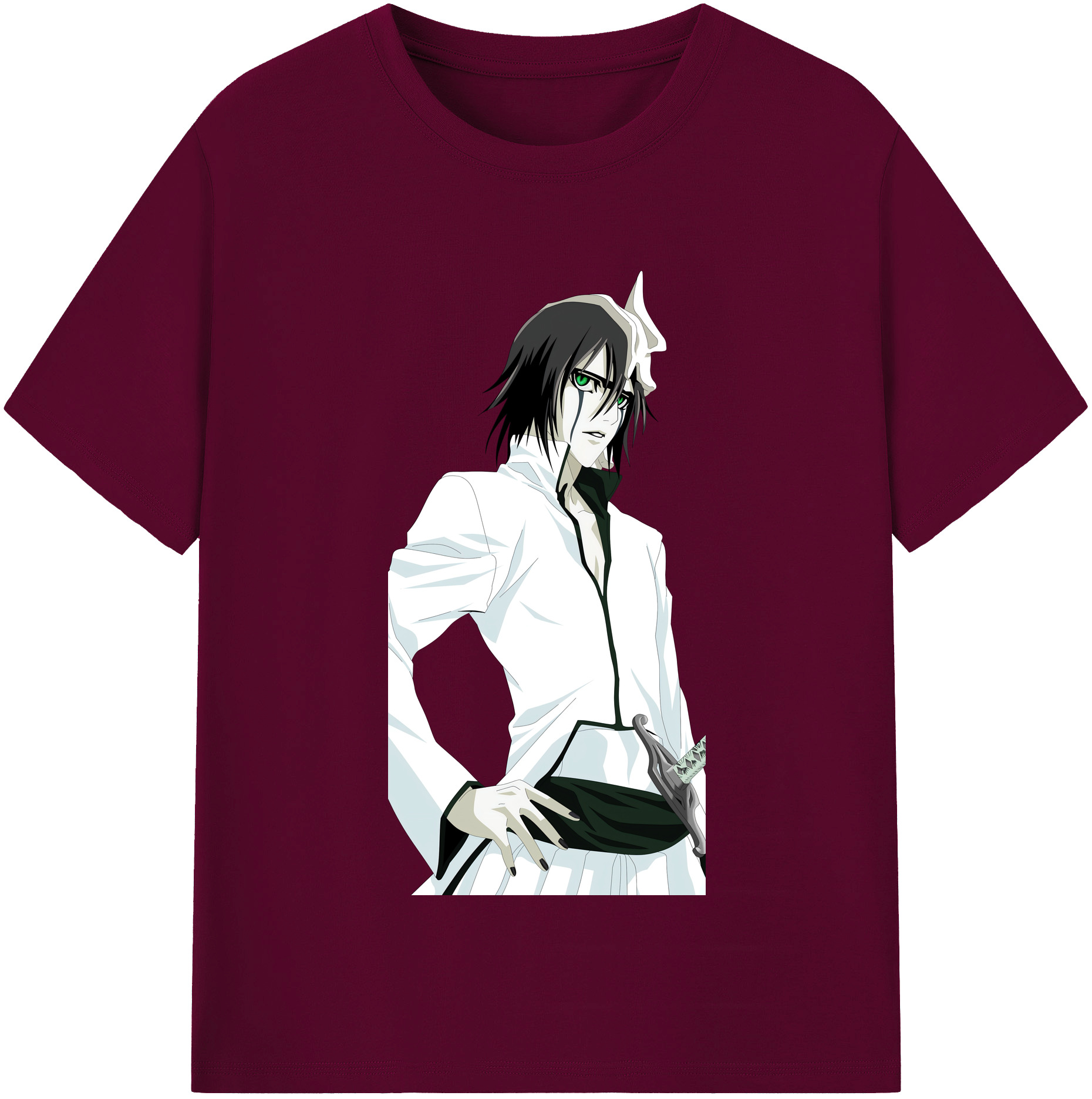 （画像用） ブリーチ ウルキオラ·シファー BLEACH Ulquiorra cifer レディースカジュアルプリントTシャツ（綿100％）